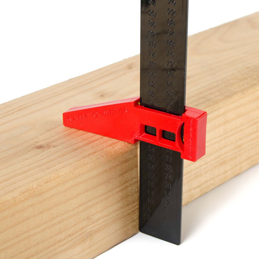 Måler til dørtrin closeup Ramp o Meter ved dørtrin